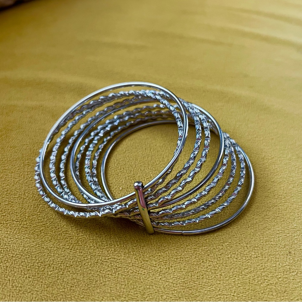 Elegant Silver Bangle Bracelet ✨